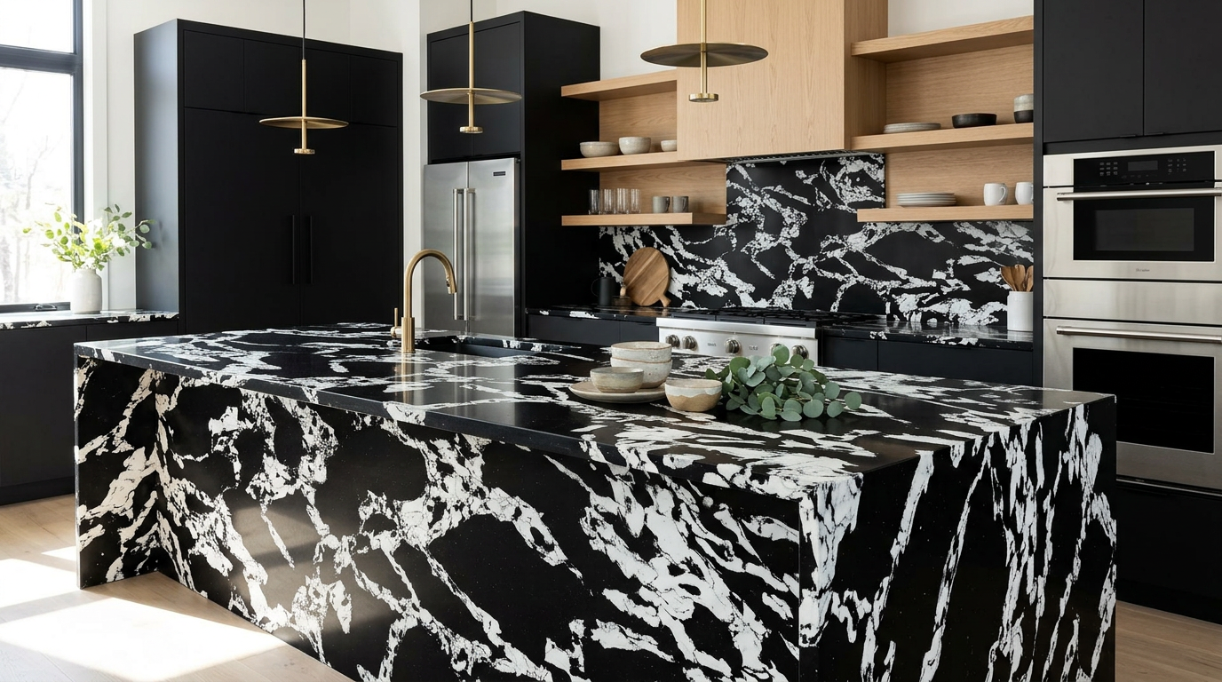  China The Art of Contrast: Exploring Black and White Quartz Surfaces manufacturers - GELANDY 